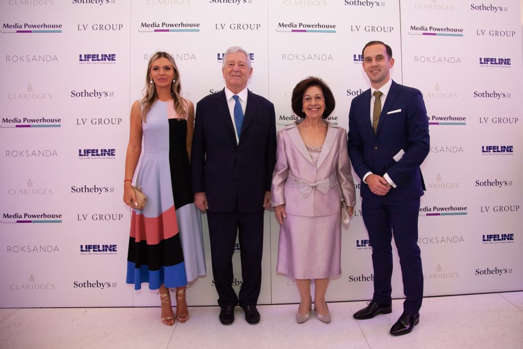 Mrs. Danica Vukovic, HRH Crown Prince Alexander, HRH Crown Princess Katherine, Mr. Lazar Vukovic (Chairman, Lifeline UK)